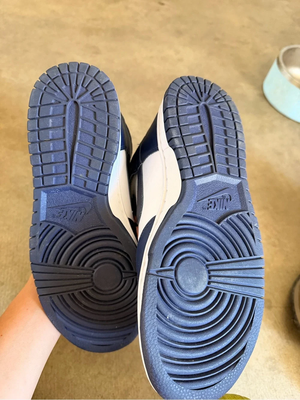 Men’s 6.5 Nike dunk high midnight navy shoes